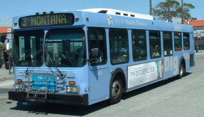 Santa Monica Big Blue Bus New Flyer D40LF 3863